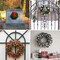 Pack of 2 Wire Wreath Frame (10 Inch) – Round Metal Wreath Form for Crafts & Floral Decorations on Weddings Christmas Home Party Celebrations, Dark Green
